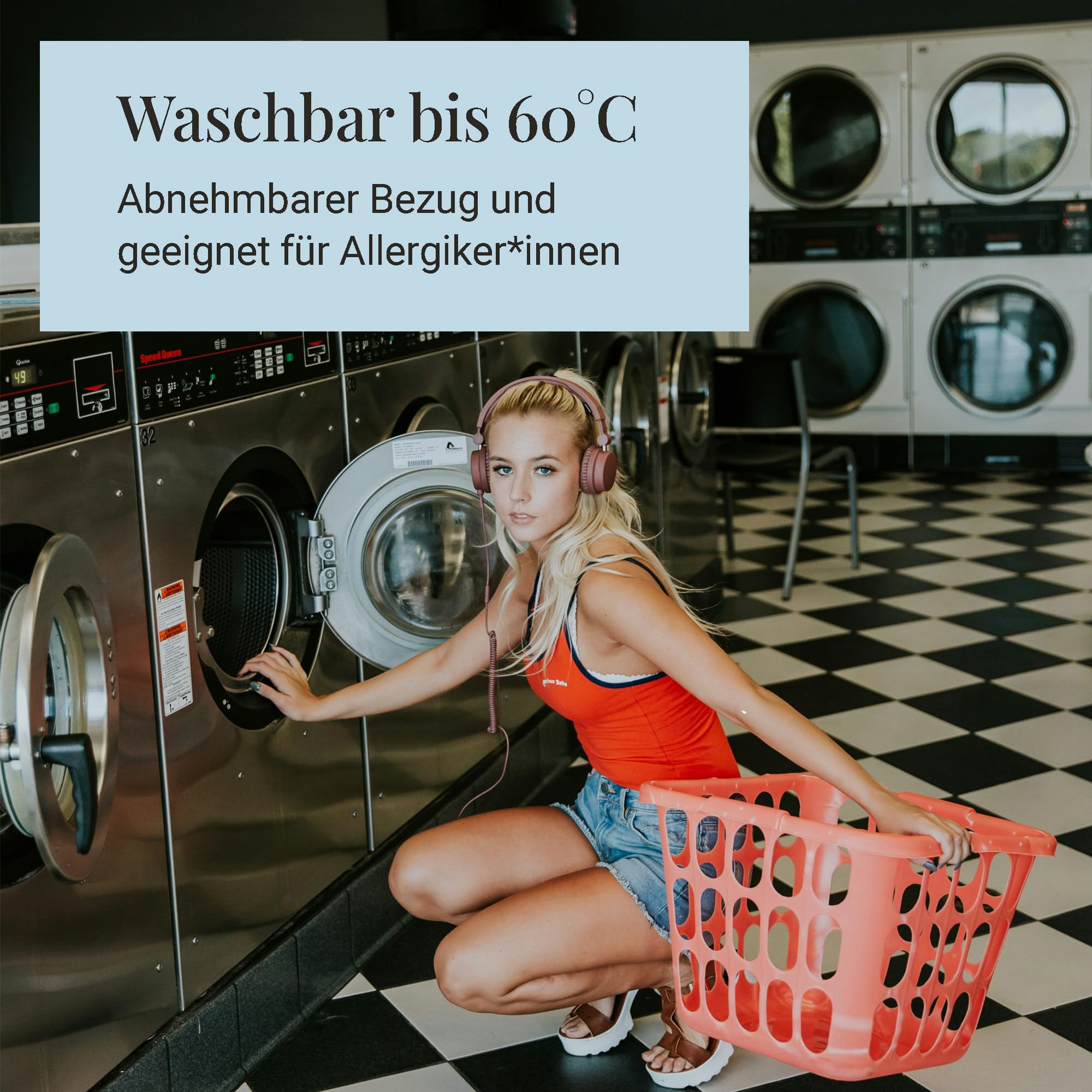 September – Topper 70x190 cm Komfortschaum mit 6 cm Höhe – Matratzenauflage mittelfester Härtegrad H3 – für Matratzen, Boxspringbetten etc. – Oeko-TEX® Standard 100 zert. – Bezug bei 60°C waschbar