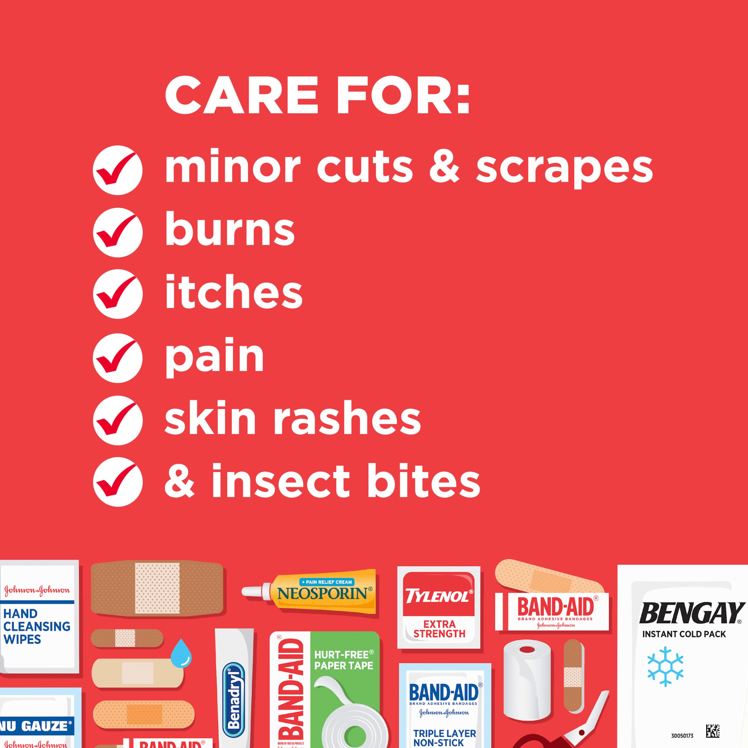 BAND-AID Brand All-Purpose Portable Compact First Aid Kit, 160 Piece — Amazon image 6