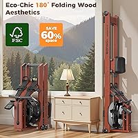 Vista 5 de YOSUDA Water Rowing Machines for Home Use- Foldable Rower Machine 400LBS Weight Capacity with Dedicated Monitor & Bluetooth APP, Comfortable Seat