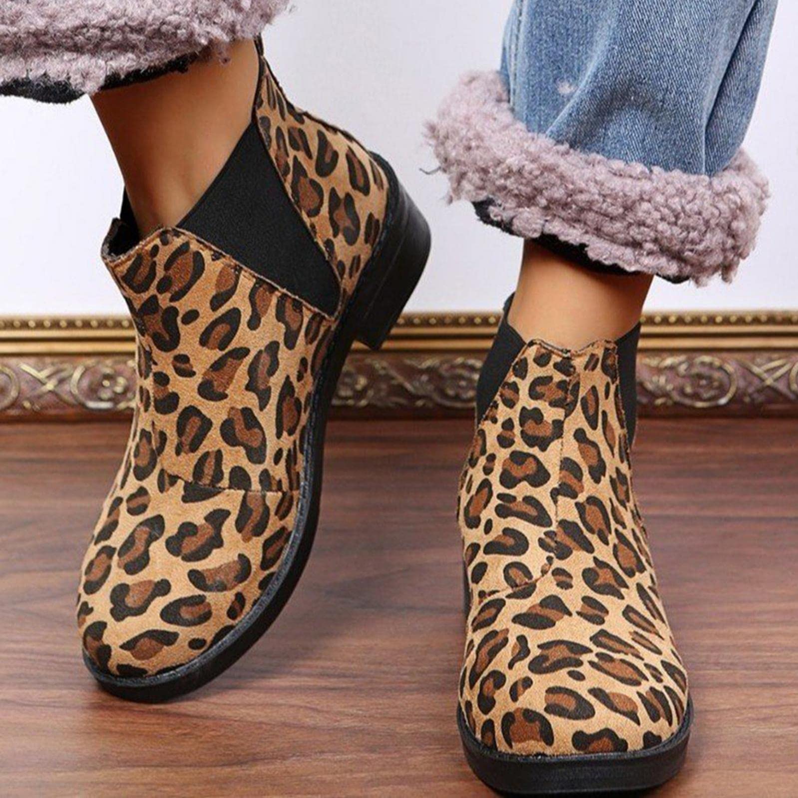 Chelsea Boots for Women Sherpa Boots 