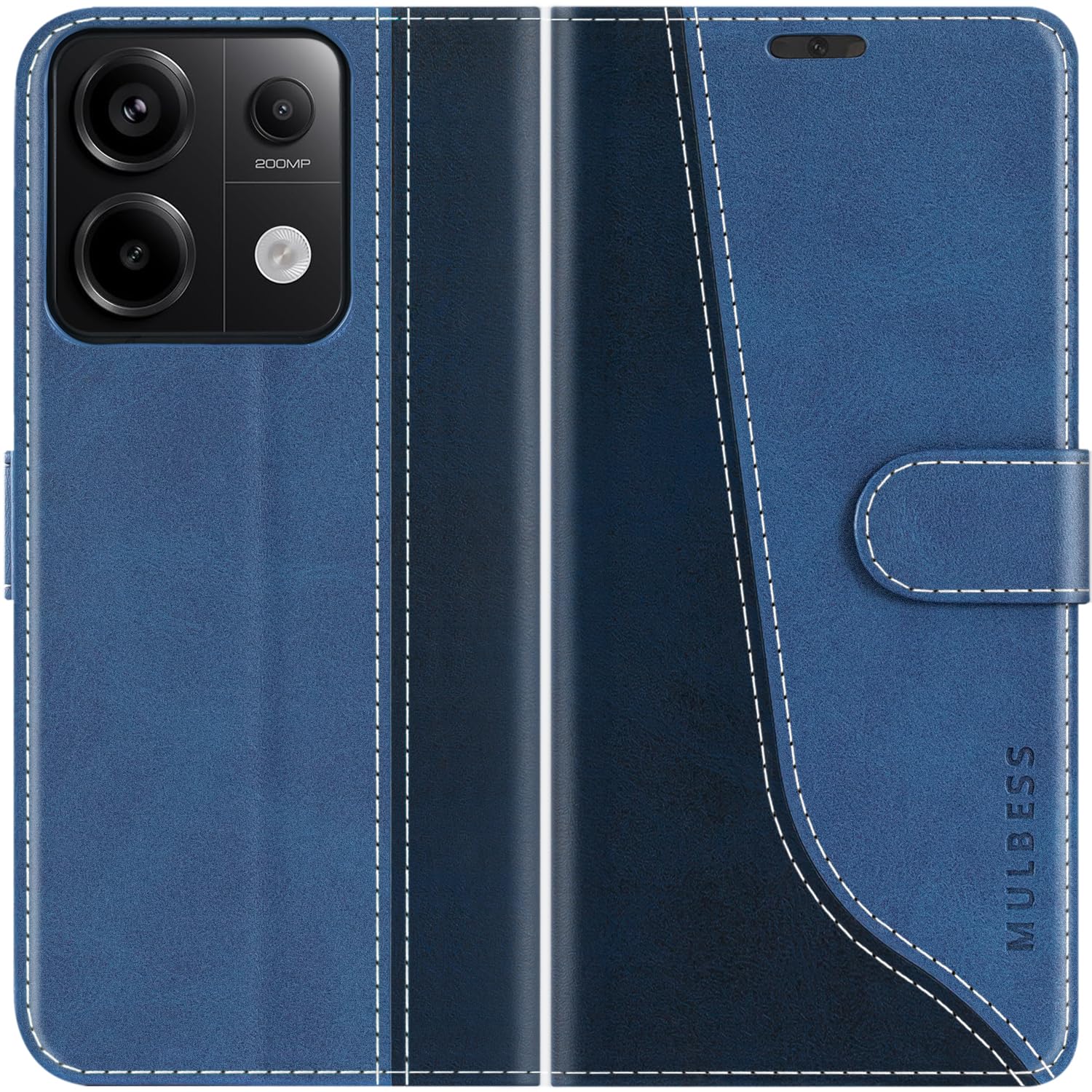 Mulbess Cover per Xiaomi Redmi Note 10 PRO, Custodia Sintetica in Pelle, Tasca Slot Carta, Supporto Stand, Magnetica Chiusura Case, Vintage caffè Marrone