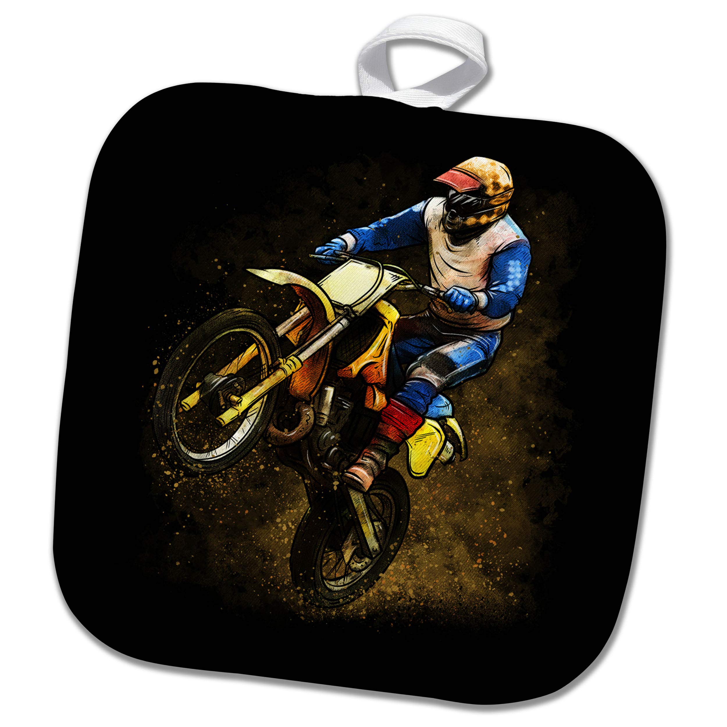8x8 Potholder - Motocross Dirtbike Dirty Sport Hobby Biker Offroad Extreme Sport