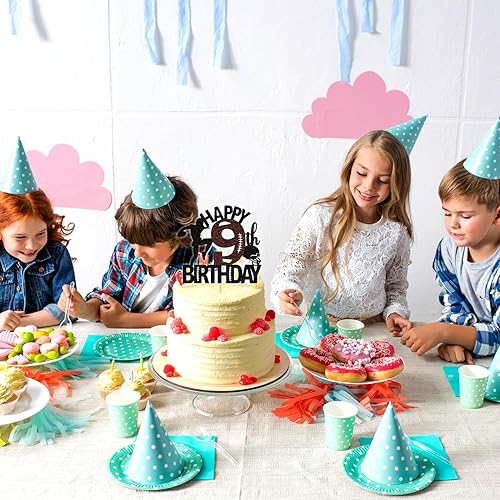 Miniatura 4 de Decoración para tartas de fútbol americano de 9 cumpleaños, decoración de fiesta de cumpleaños de 9 años para niño