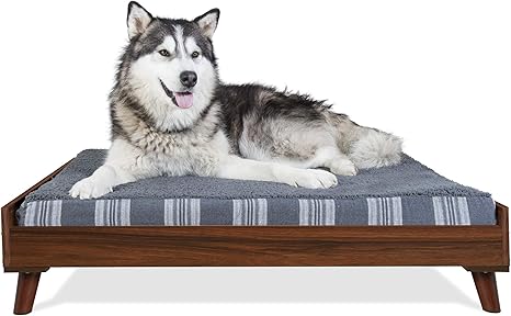 bed frame with dog bed