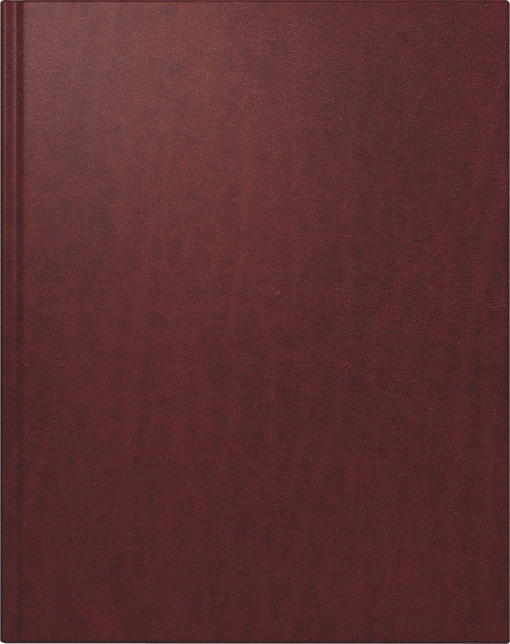 rido/idé Buchkalender Premium Mod. Managerkalender TM 2027 | 20,5×26 cm, Leder, weinrot