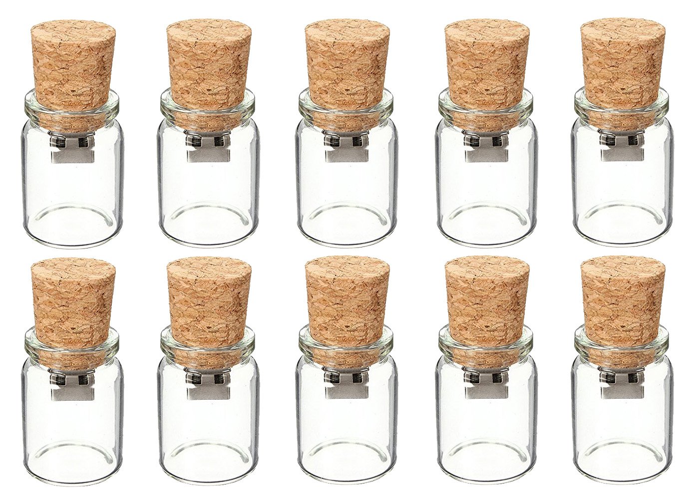 10 Pezzi Chiavetta USB 3.0 da 16GB Bottiglia Trasparente Decorazione di Nozze