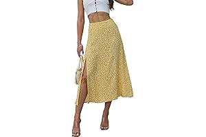 Women's Yellow Summer Skirt