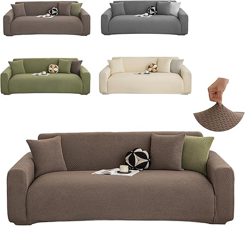 Miniatura 24 de Fundas elásticas para sofá de 2 cojines, aptas para mascotas, lavables, protectoras de muebles con parte inferior elástica para gatos y perros