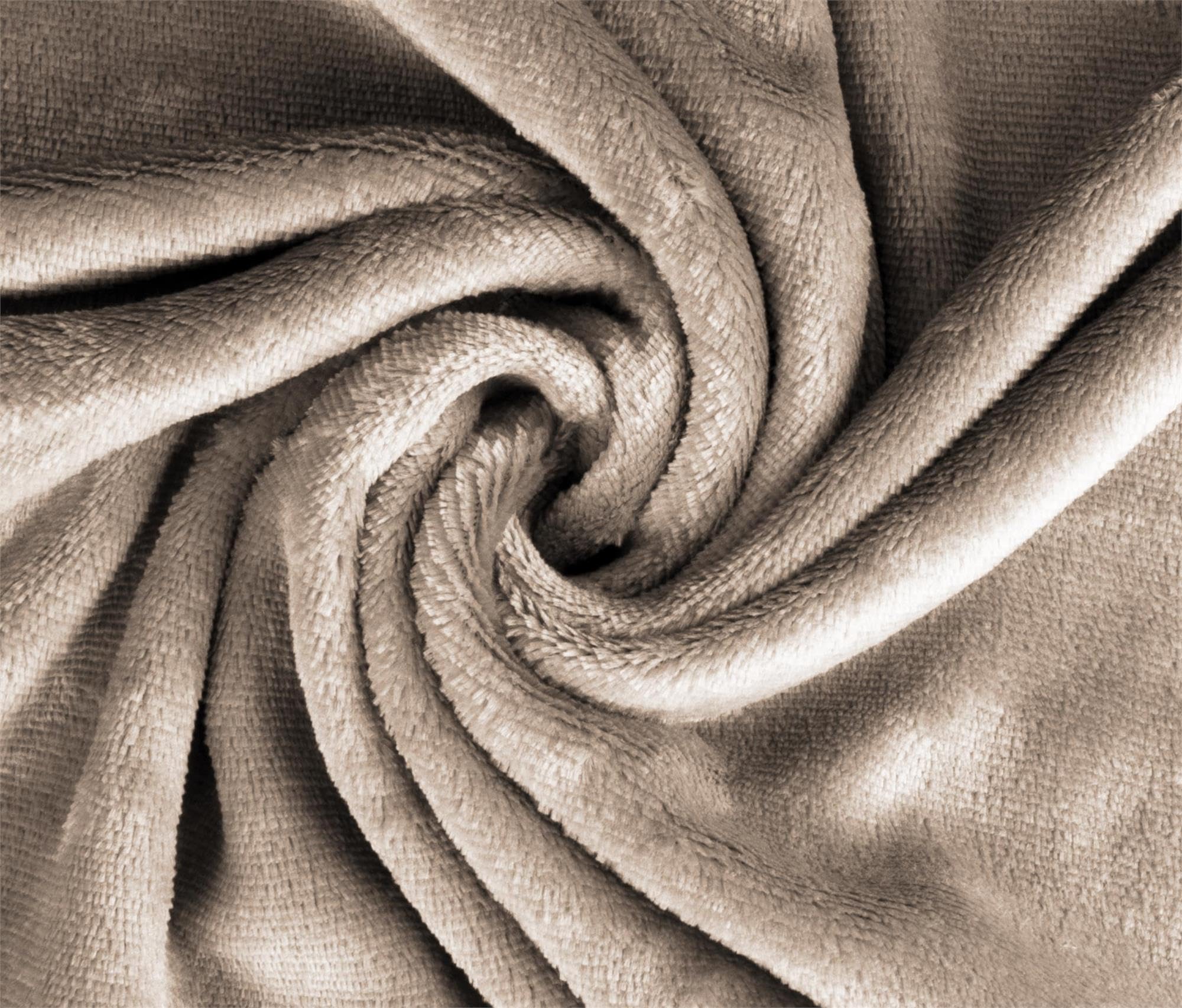 2 weiche Flanell Spannbettlaken mit Cashmere Touch und 35 cm Steghöhe - Bettlaken aus Jersey Fleece - warmes Winter Spannbetttuch Laken Farbe Taupe Größe 160 cm x 200 cm