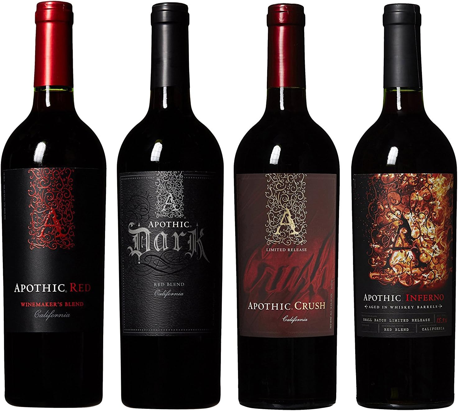 Apothic California Inferno Wine Mixed Pack 4 Bottles
