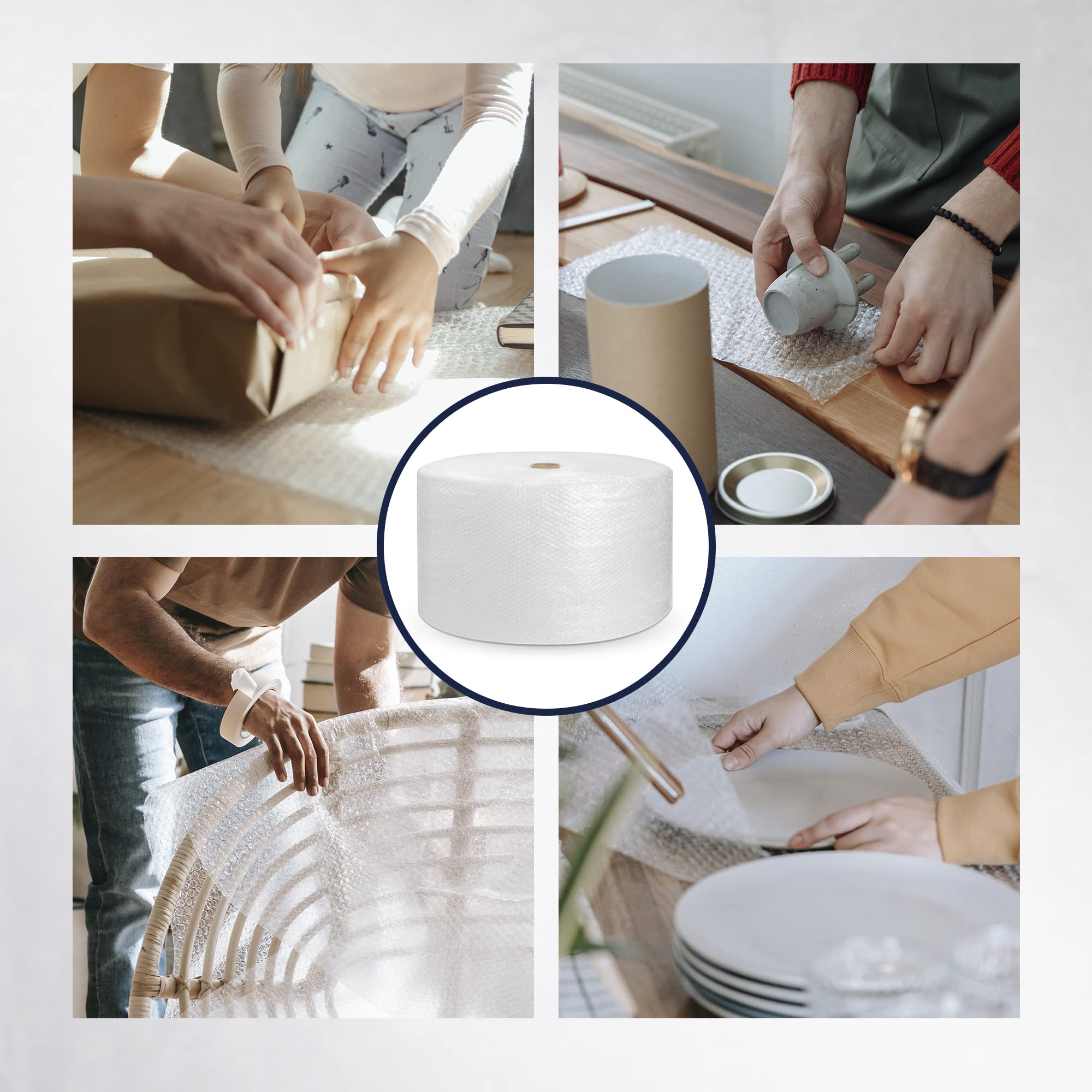 Precifilm Papel Burbujas para Embalaje - Plástico de Burbujas en Rollo para Embalar Cajas de Cartón en Mudanzas y Envíos (40 CM)