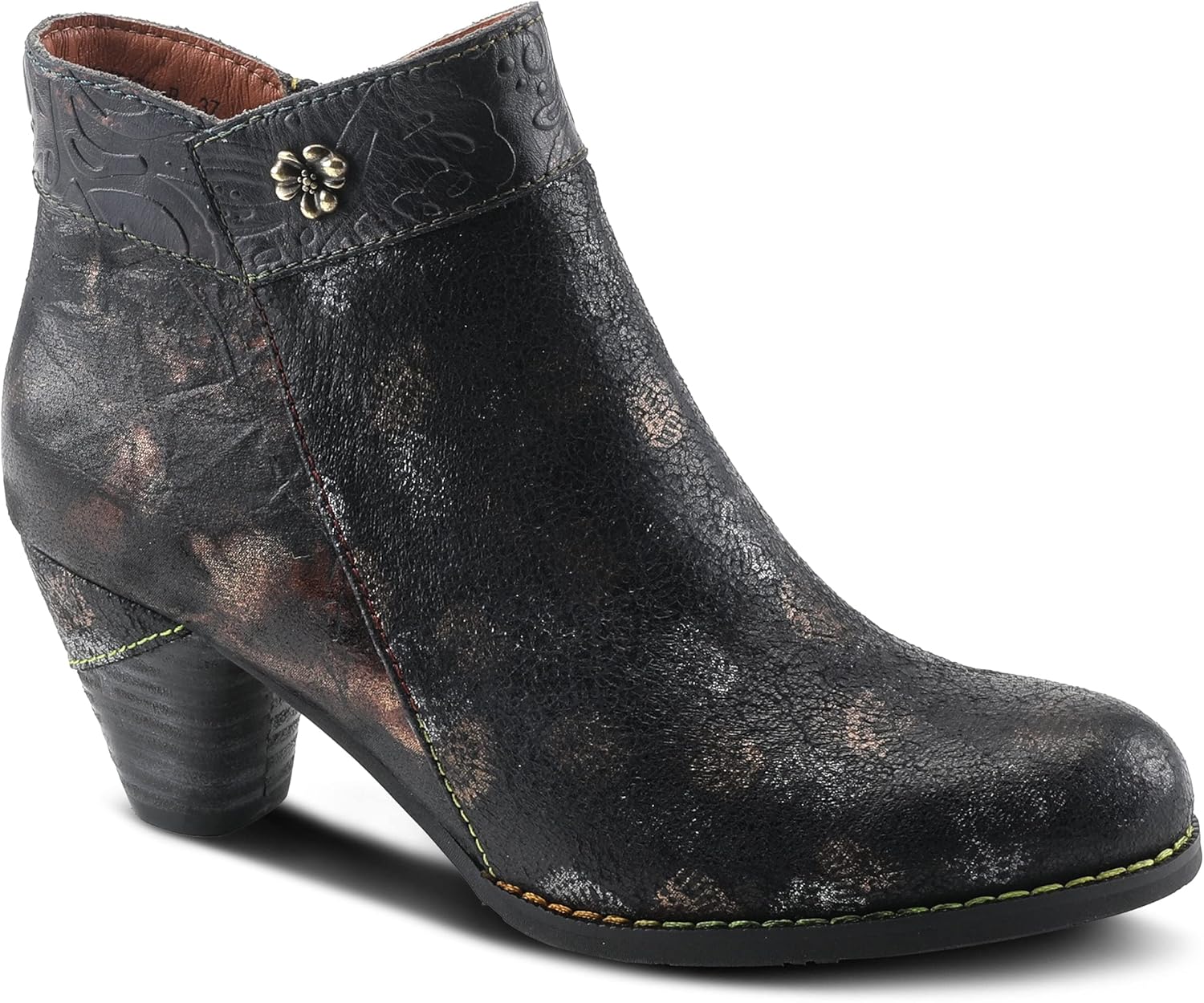 L'Artiste Bestlove Women's Leather Ankle Boots with Cushioned Comfort