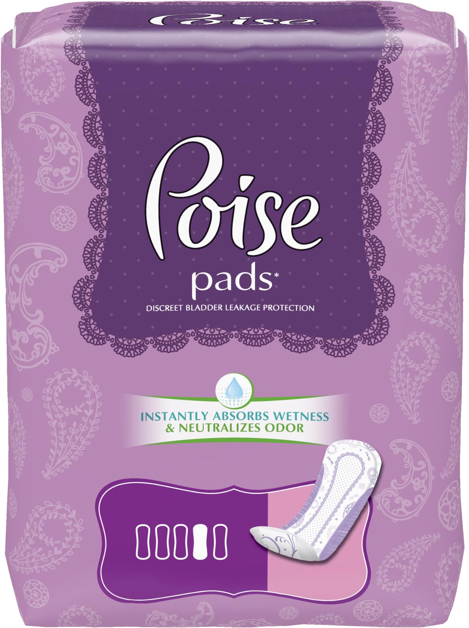 Moderate Absorbency Pads, Regular Length, 20 ct