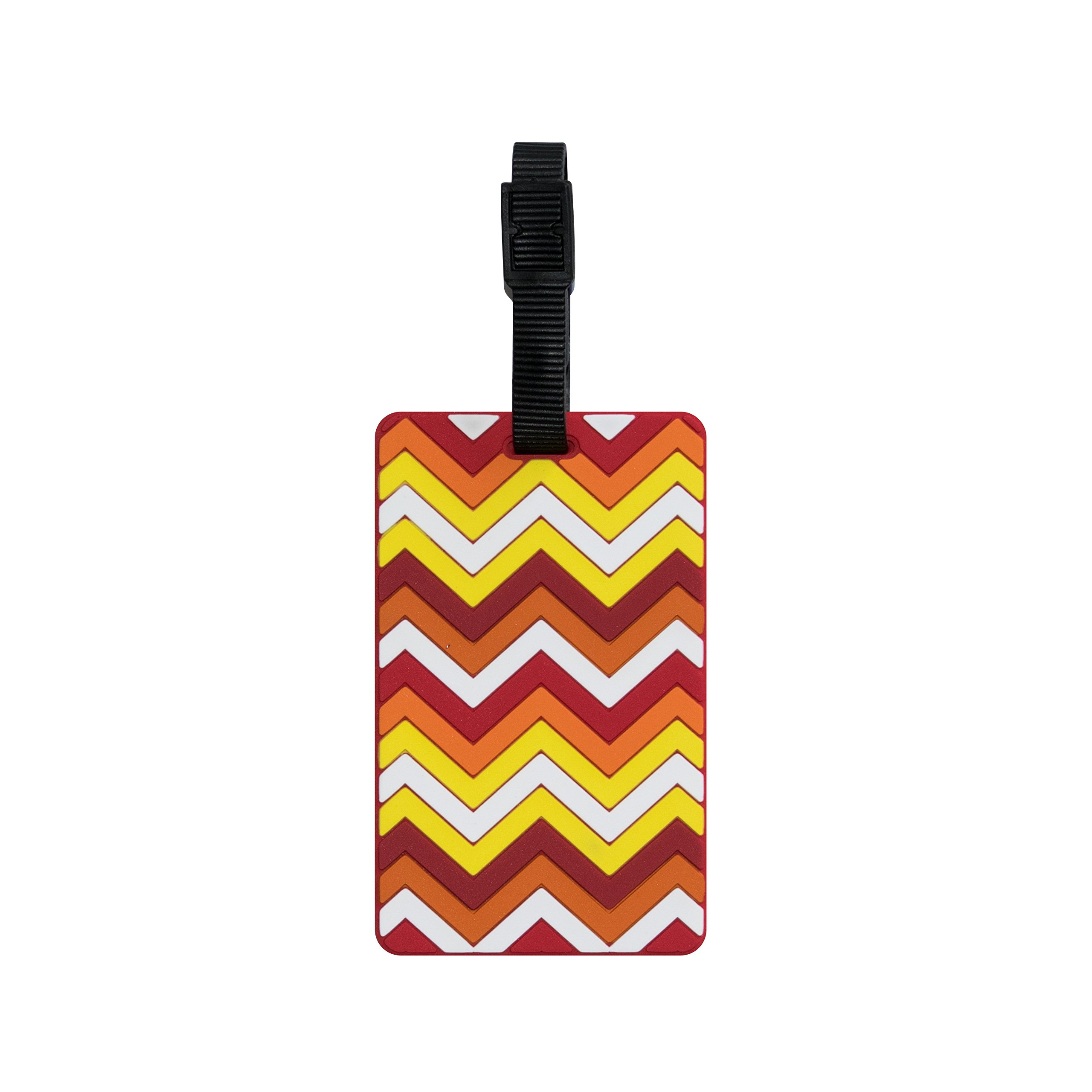 TangoZigzag Luggage Tag - Yellow And Red - Htc-Tt835