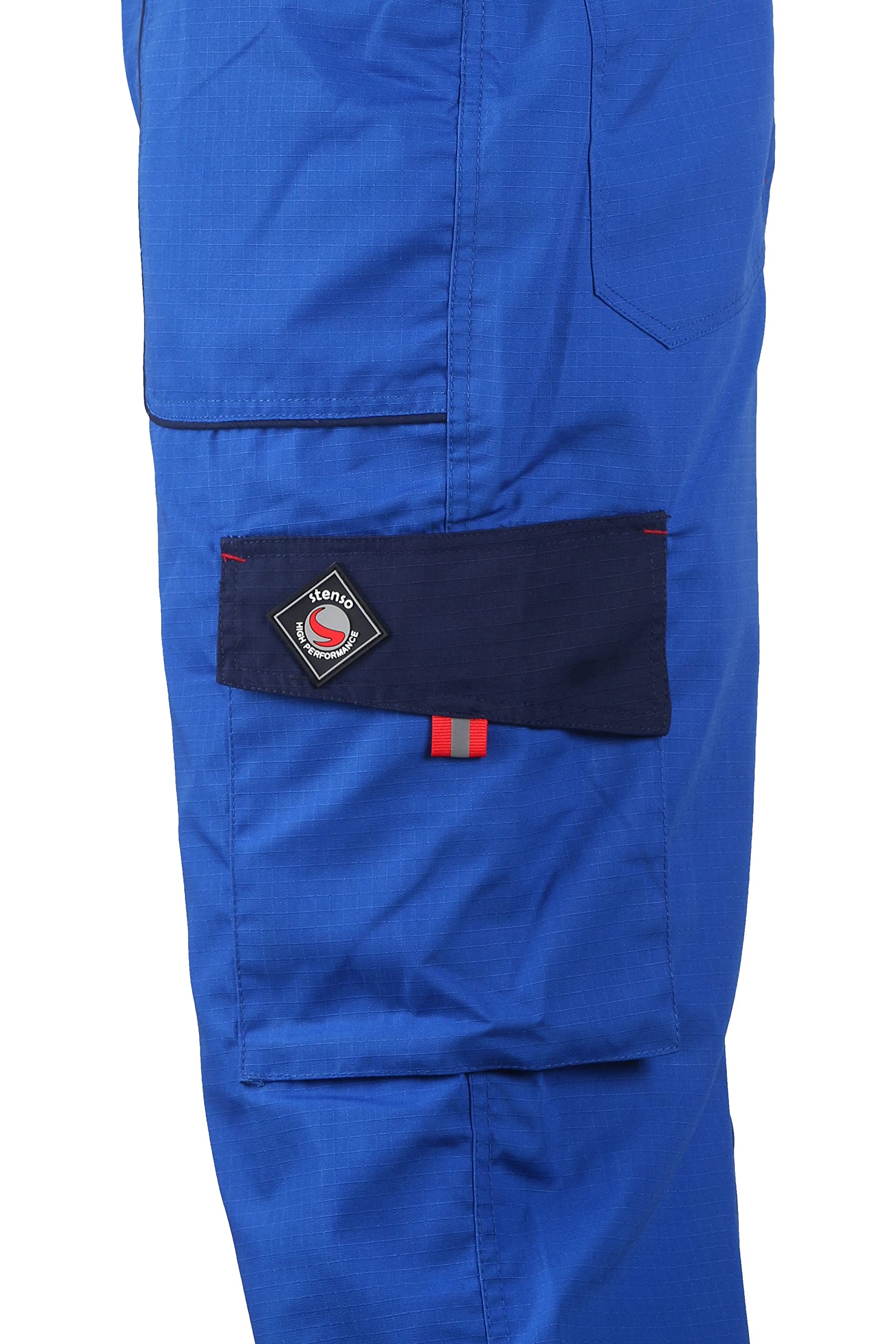 Prisma Peto de Trabajo para Hombre - Resistentes y con numerosos Bolsillos - Azul Real - 62
