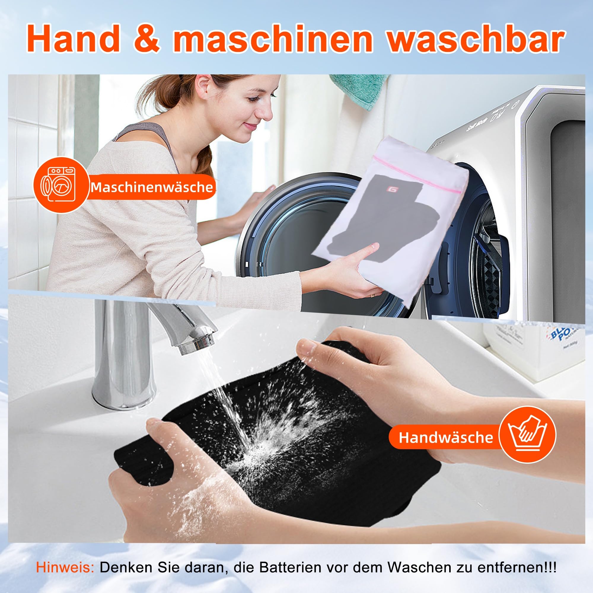 wiederaufladbare beheizbare Socken mit 3 Temperatureinstellungen | 4000 mAh Akku Unisex für Männer und Frauen, waschbar, warme Winter-Socken geeignet für Skifahren und Camping