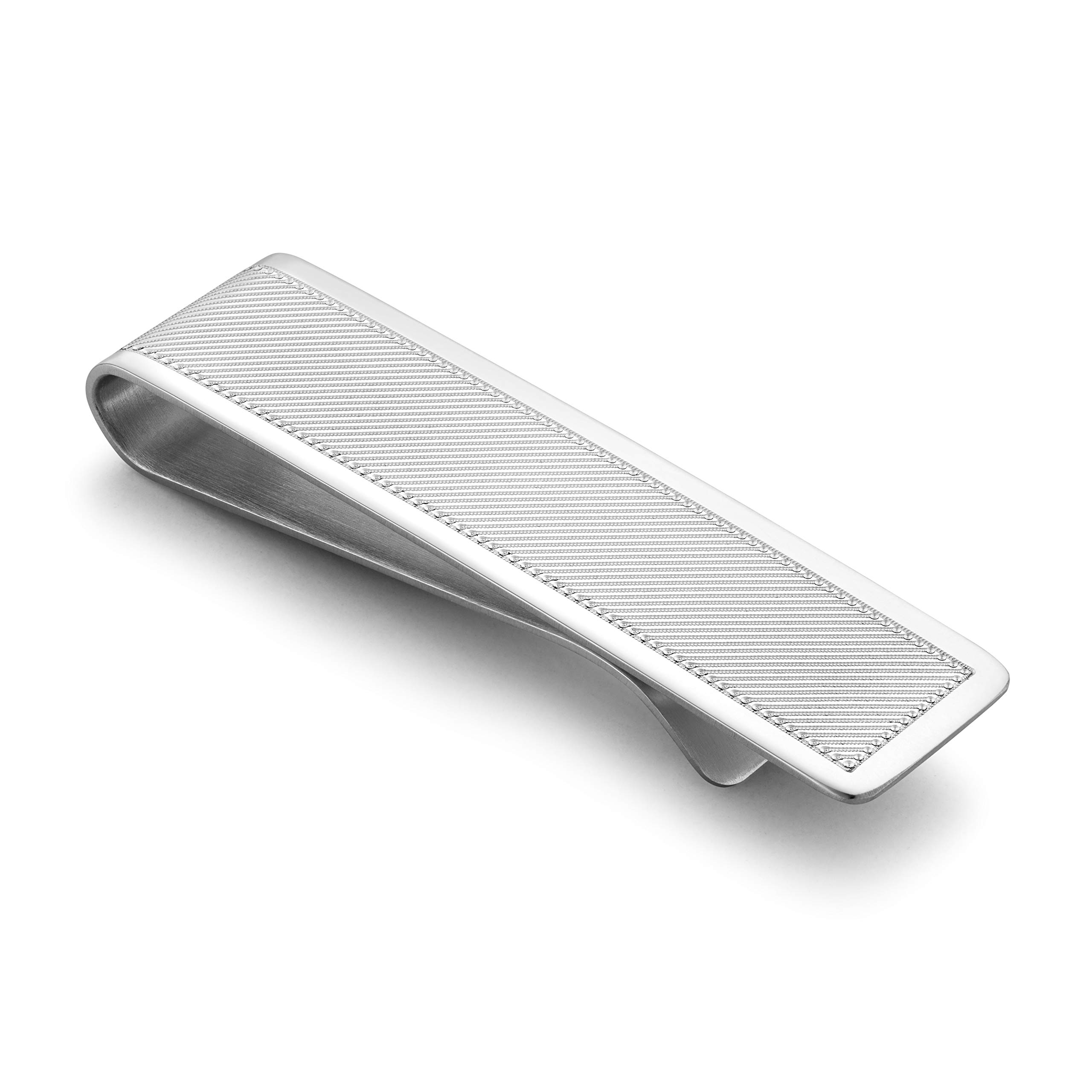 Clip Portabanconote Per Uomo In Argento Sterling 925 Lucidato A Specchio Senza Nickel Resistente AllOssidazione