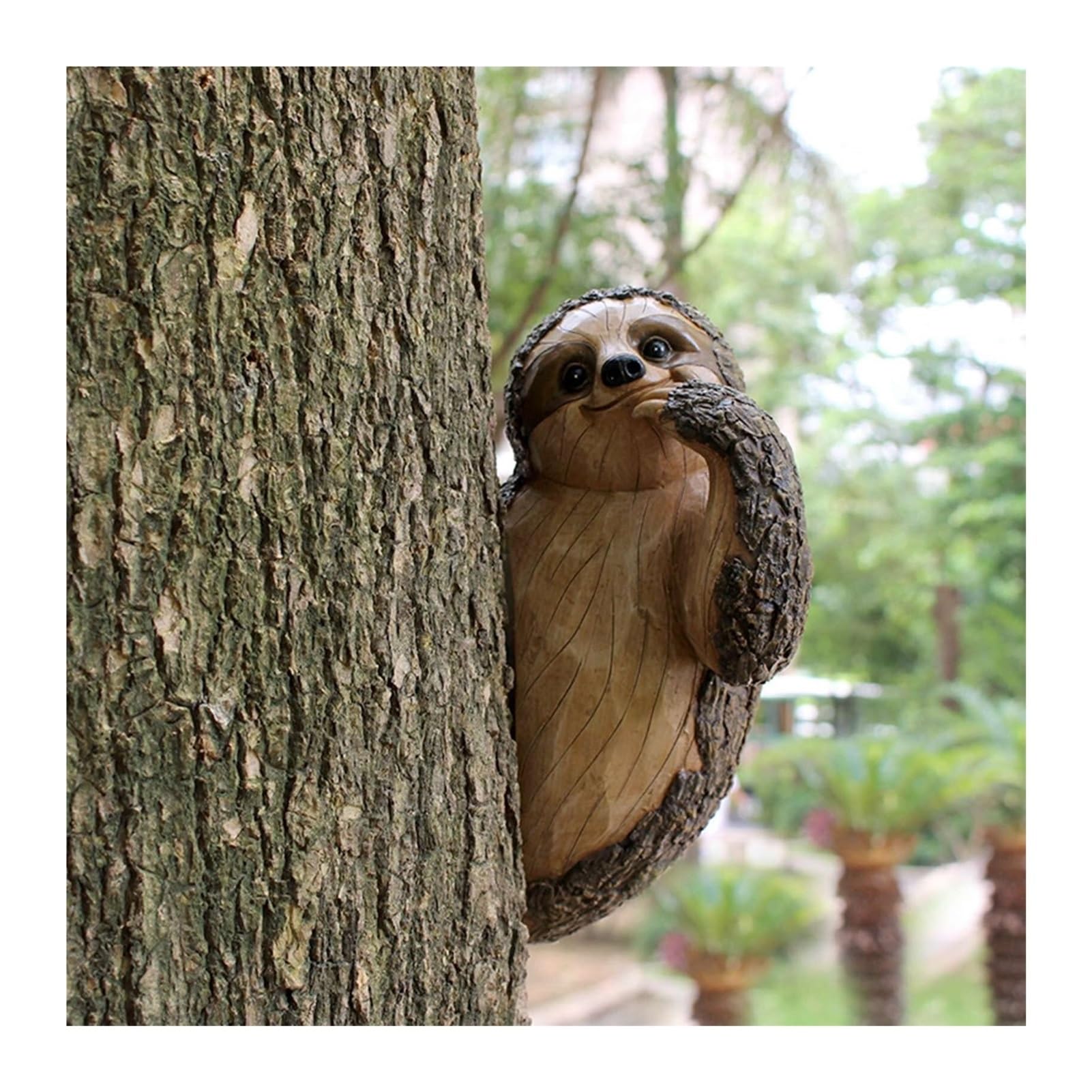 Arredo da giardino Simulazione innovativa Tree Hugger Peeker Statue Garden Decor Arredo da esterno