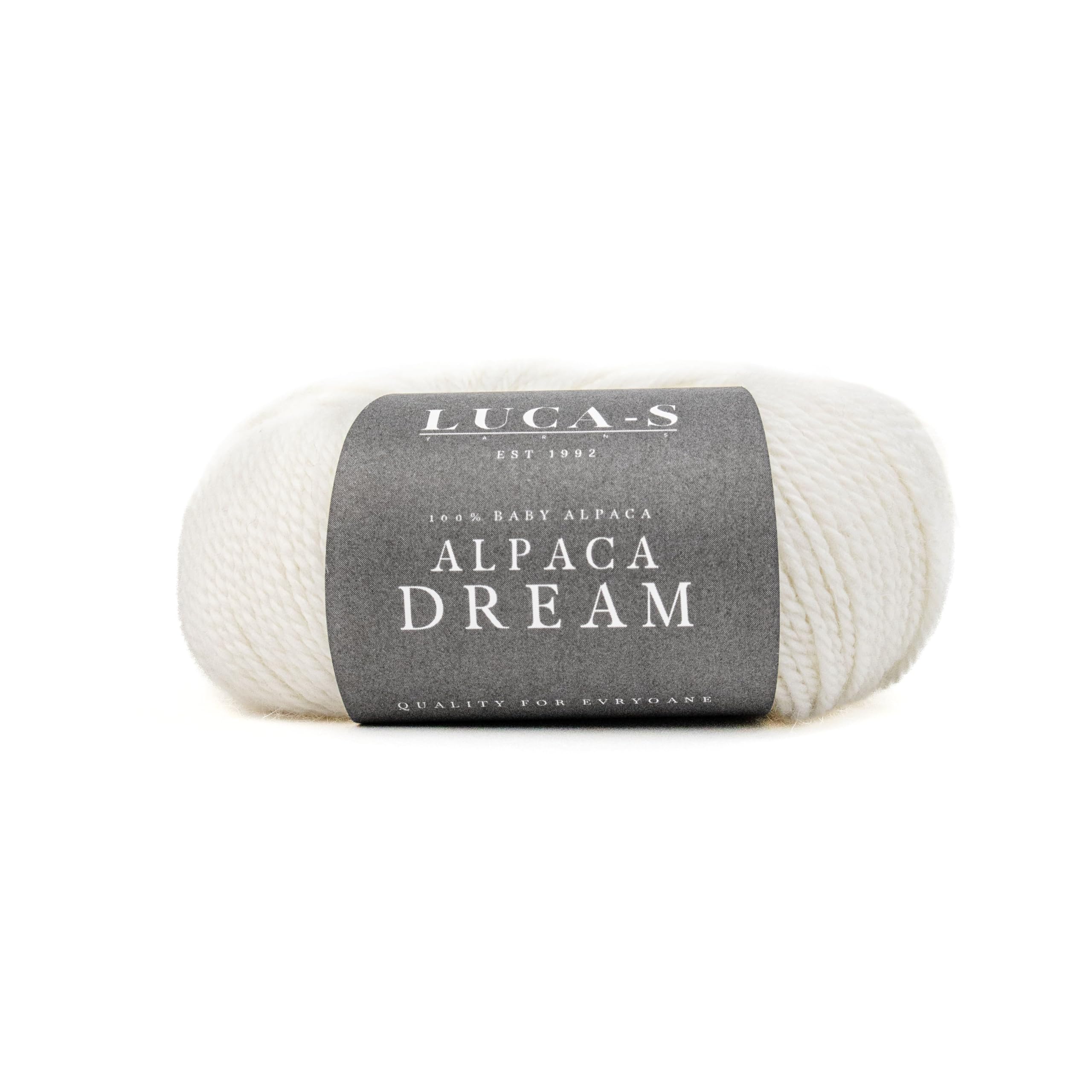 Luca-S Yarns Alpaca Dream, Super Soft Alpaca Yarn, 50g - 100m Worsted Yarn, 100% Baby Alpaca Knitting & Crochet Wool