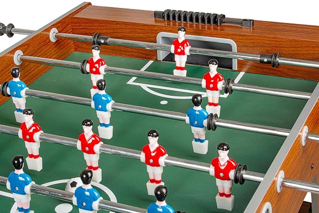 Foto 6 de 8 de Leomark Futbolín de Mesa futbolines Classic, Mesa de Madera para Jugar al futbolín