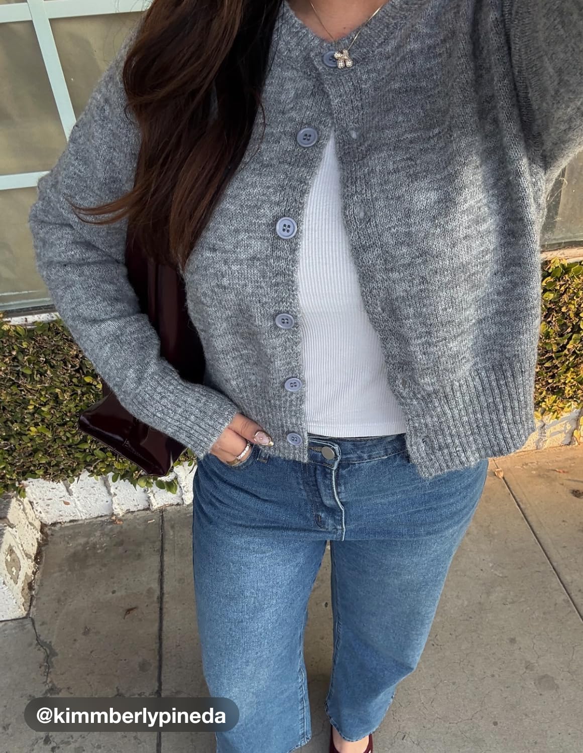 CIDER Straight Leg Jeans for Women Petite Denim Middle Waist Regular Fit Long Length Pocket Denim Jeans