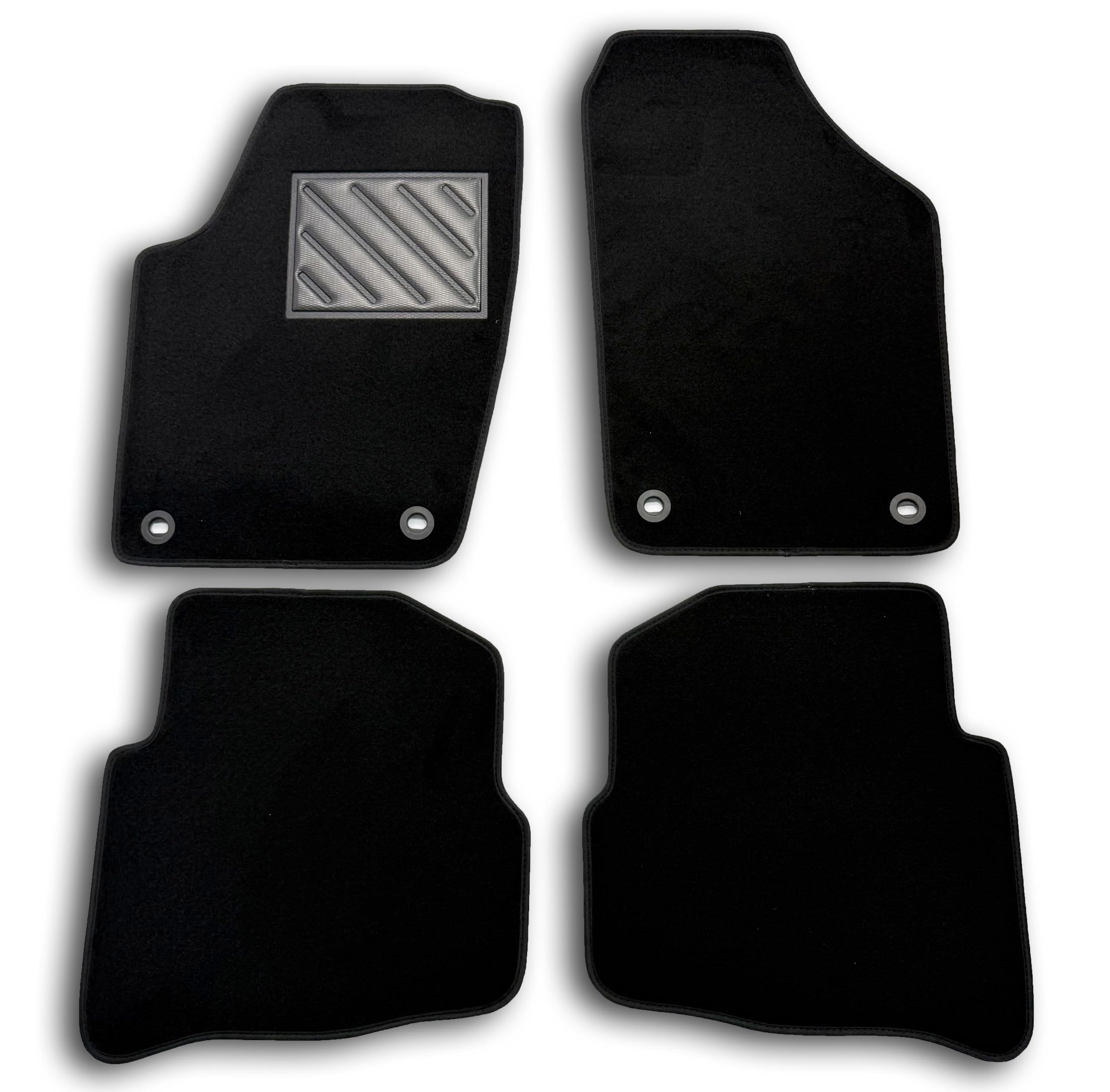 Mossa Tappetini Auto In Feltro Per Volkswagen Sharan II (2010-2022) - Set 5 Pezzi - Nero - Antiscivolo - 2
