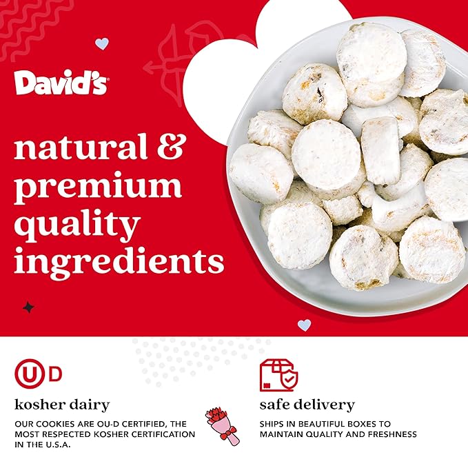 David's Cookies Galletas Butter Pecan Meltaways 2Lbs en Lata de Regalo miniatura 6