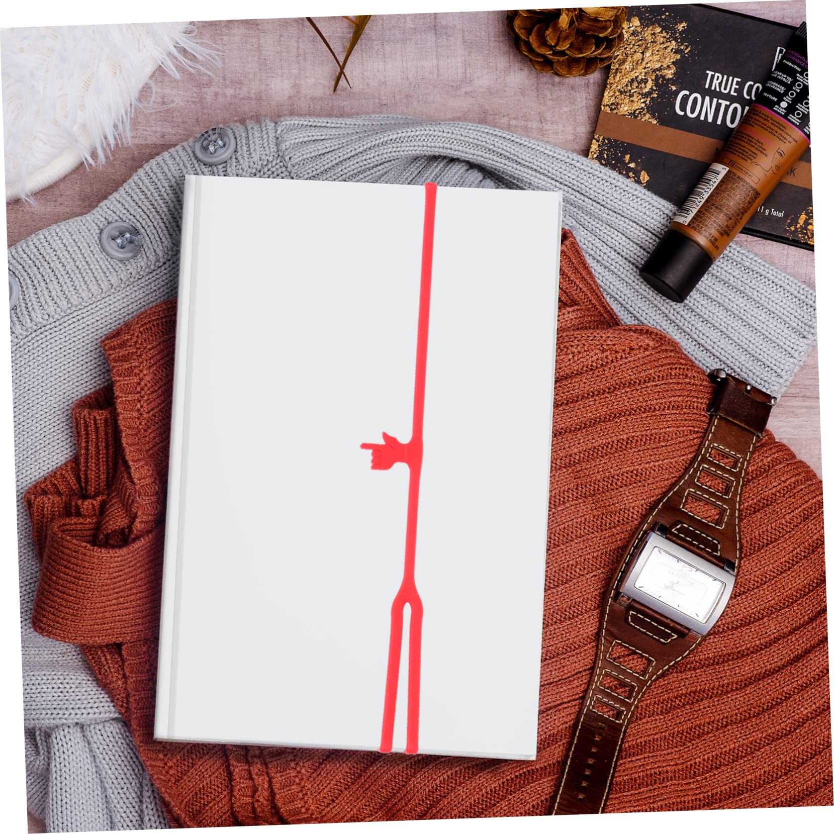 NUOBESTY 35stücke Teiliges Silikon Lesezeichen Adorable Finger Point Bookmarks Farben Für Bücherliebhaber Praktische Und Kreative Markierungszubehör Für Einfaches Lesen