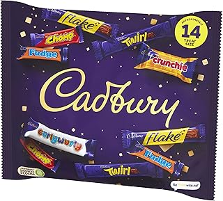 Cadbury Heroes Bag, Assortment of Classic Cadbury Chocolates in Miniature Treat Sizes, 216 g, Individually Wrapped Perfect...