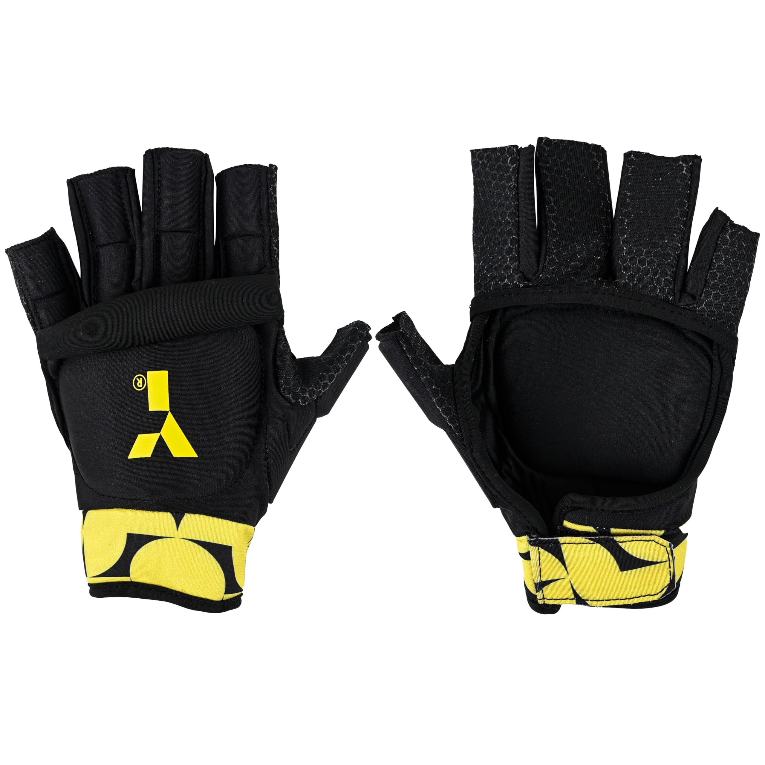 Y Y1 Hockey, MK PRO Shell Glove, Field Hockey Glove, Extra Protection, Knuckle Bar, Reinforced Plastic, Open Palm Design, Full Hand Protection, Kids Gloves, As Used by International Players — image 1