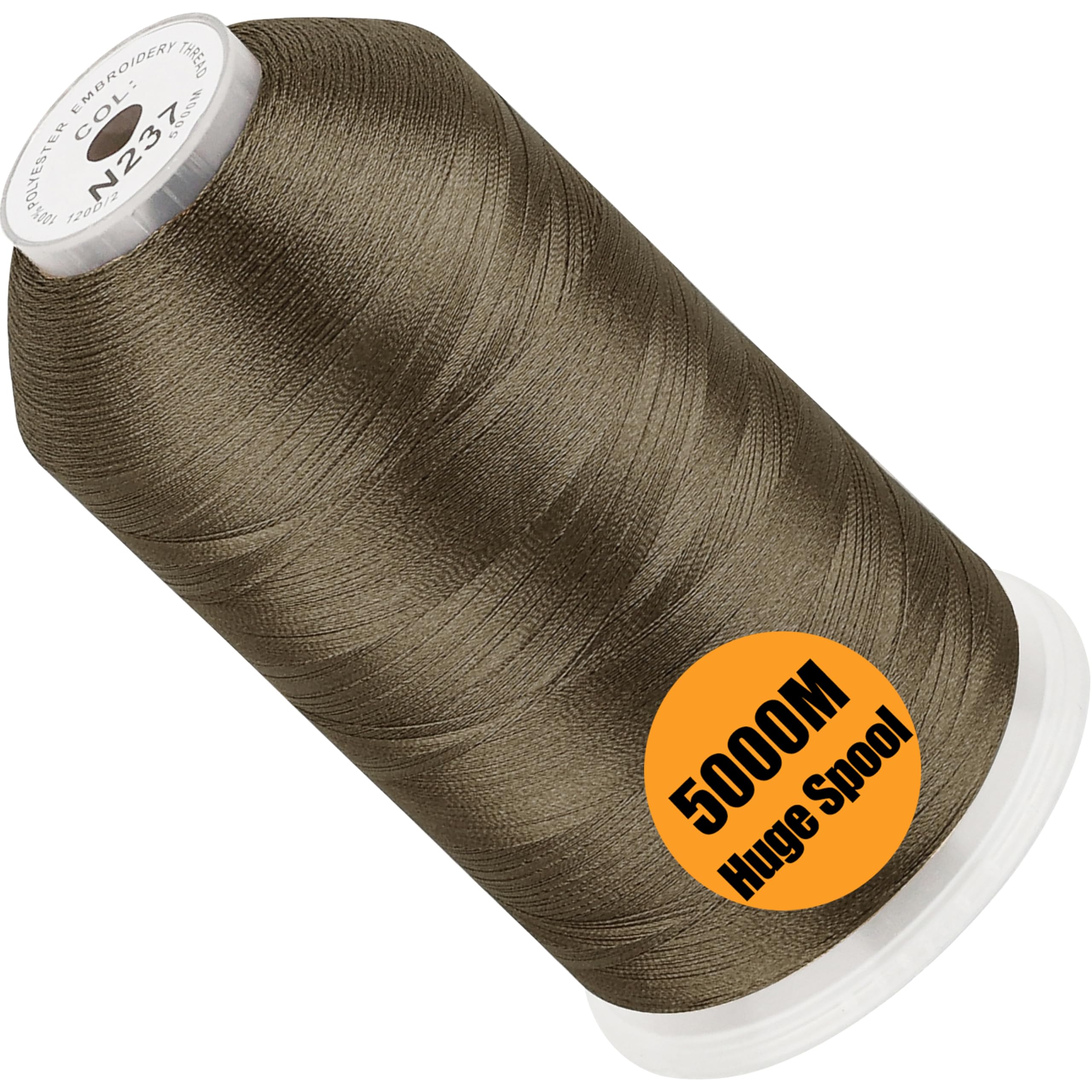 New brothread Huge Spool Embroidery Machine Thread -Umber Fits Janome Color