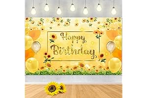 Sunflower Happy Birthday Banner, Perfect for Joyous Celebrations