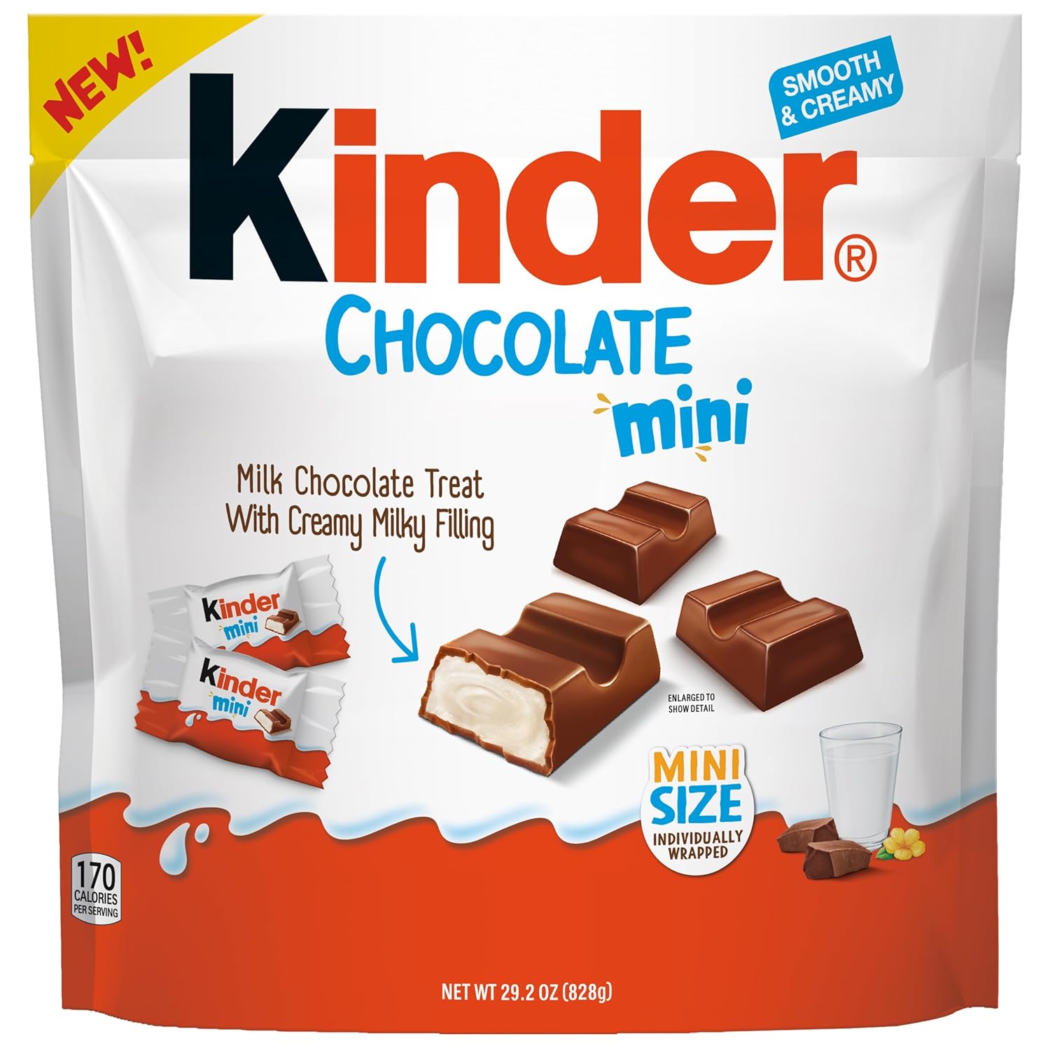 Kinder Chocolate Mini, 29.2 Oz Bulk Pack, Up To 138 Minis