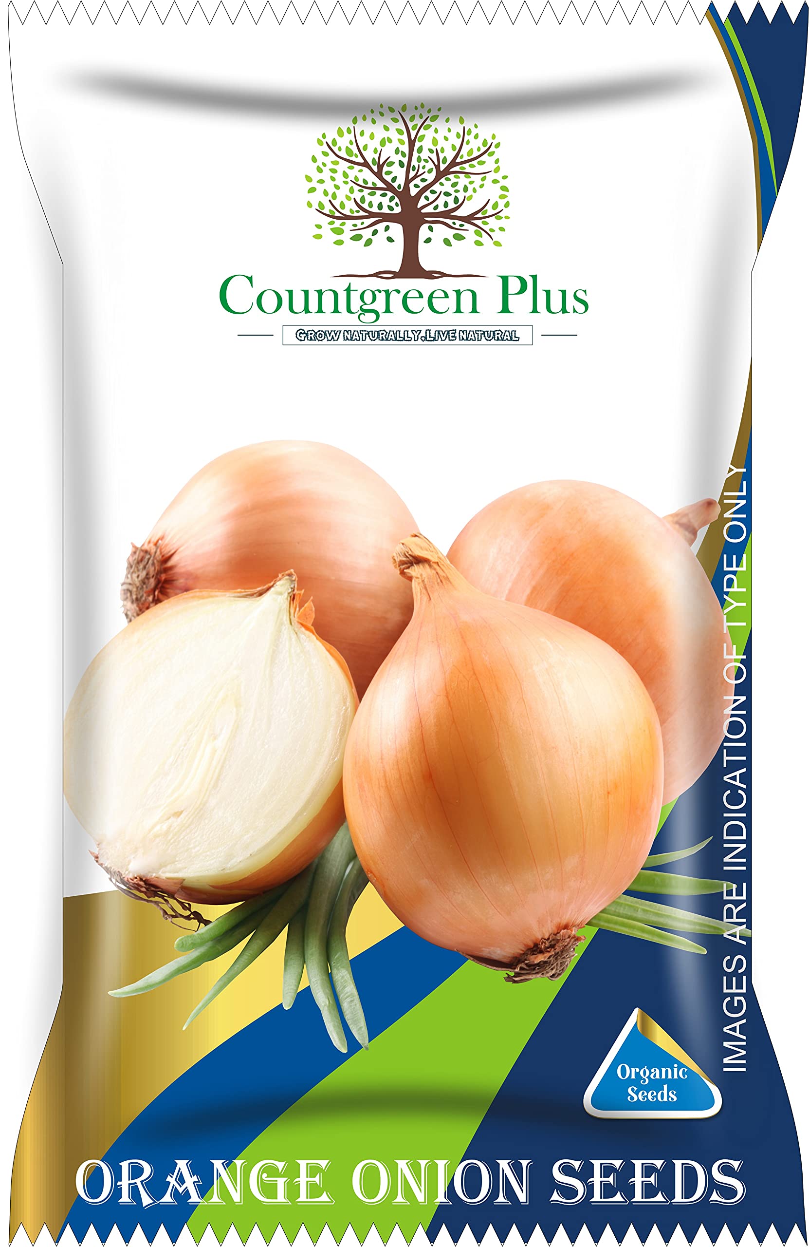 Countgreen Plus Organic Onion Seeds (Kanda/Pyaaz - Orange