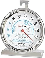 Vista 6 de Winco Termómetros para refrigerador/congelador con ventosas, 2-7/8 pulgadas por 5/8 pulgadas, paquete de 2