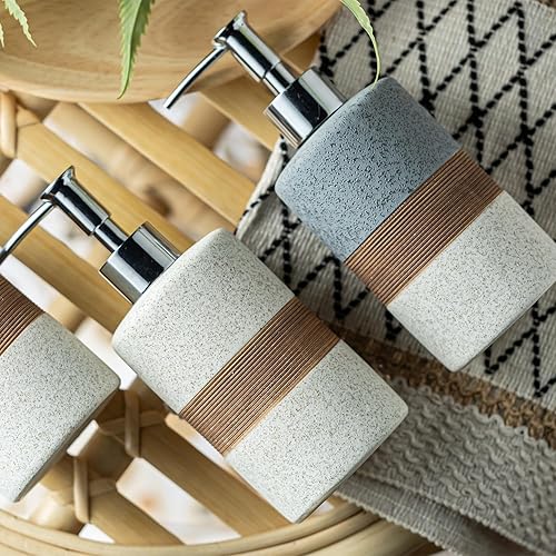 Miniatura 6 de Dispensador de jabón para cocina y baño, jabón para platos, jabón de manos, champú, acondicionador con bomba de acero inoxidable, incluye embudo de