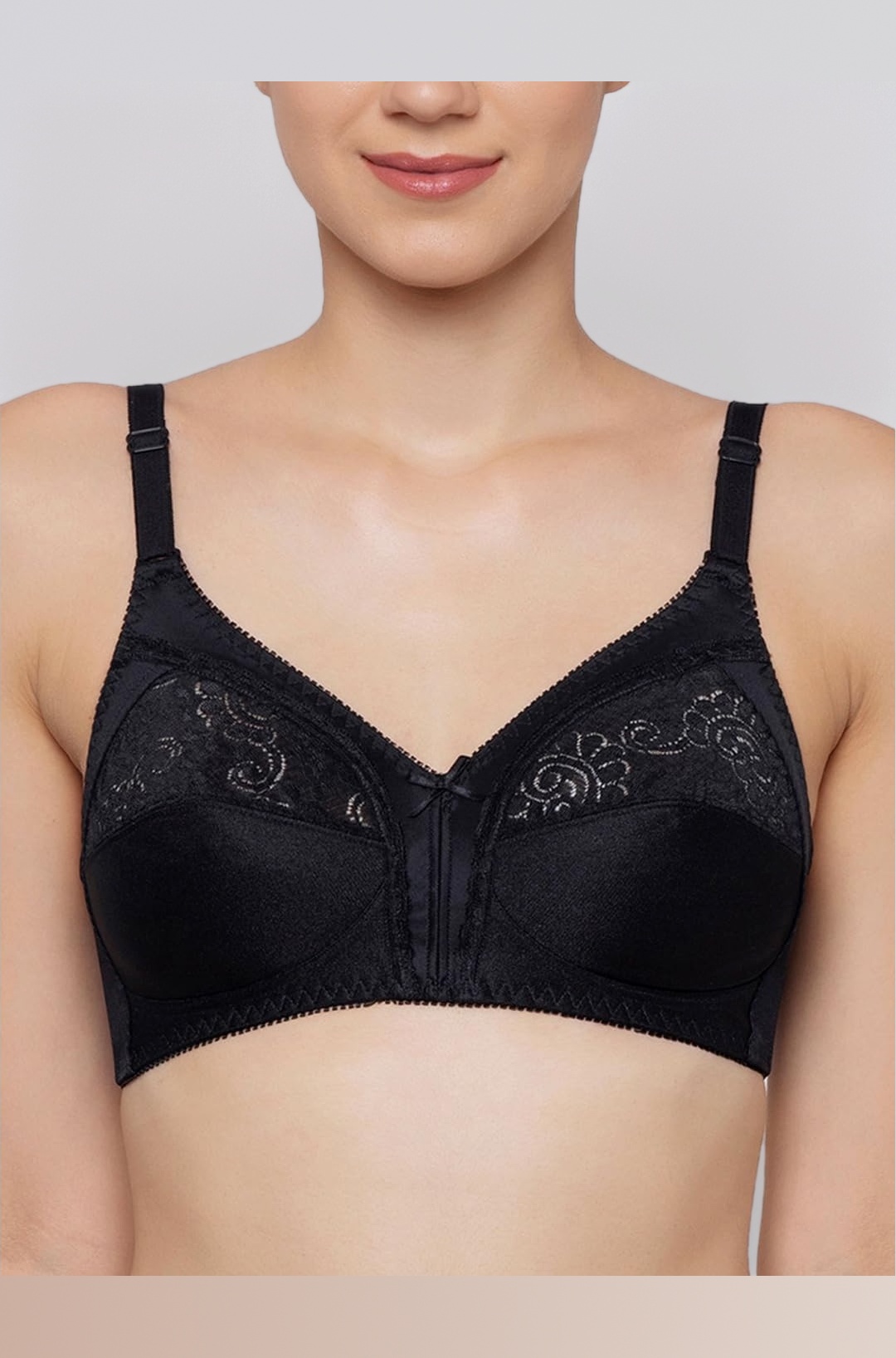 Triumph International Women's Non Padded | Wireless | Claudette 36C Black | Full-Coverage Bra | Pack of 1