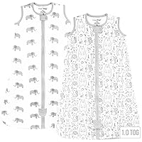 Vista 4 de Saco de dormir para bebé 1.0 TOG, manta portátil de algodón orgánico para bebé con cremallera bidireccional, saco de dormir de transición para bebé