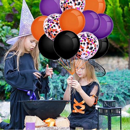Miniatura 133 de Globos de aluminio de Halloween, globos de cumpleaños de Halloween, número 1, araña, momia, calabaza, murciélago, fantasma, globos para decoración