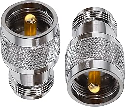 TUOLNK Connettore coassiale da UHF a N Tipo N da jack femmina a PL259 Spina maschio UHF Adattatore coassiale RF per cavo di prolunga antenna Wifi 2 pezzi