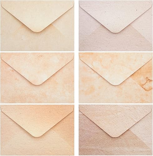 Miniatura 4 de Paquete de 60 tarjetas y sobres en blanco de 3.9 x 5.9 in, papelería vintage para hacer tarjetas, invitaciones de fiesta, anuncios, álbumes