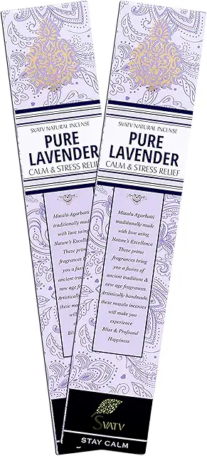 SVATV Lavender Incense Sticks - Natural Meditation & Aromatherapy (30g)