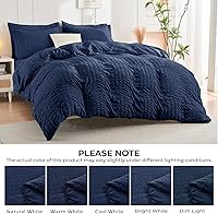 Vista 329 de HYMOKEGE - Juego de edredón tamaño king, color negro y rojo, de sirsaca, de 7 piezas, para todas las estaciones, en una bolsa, para dormitorio