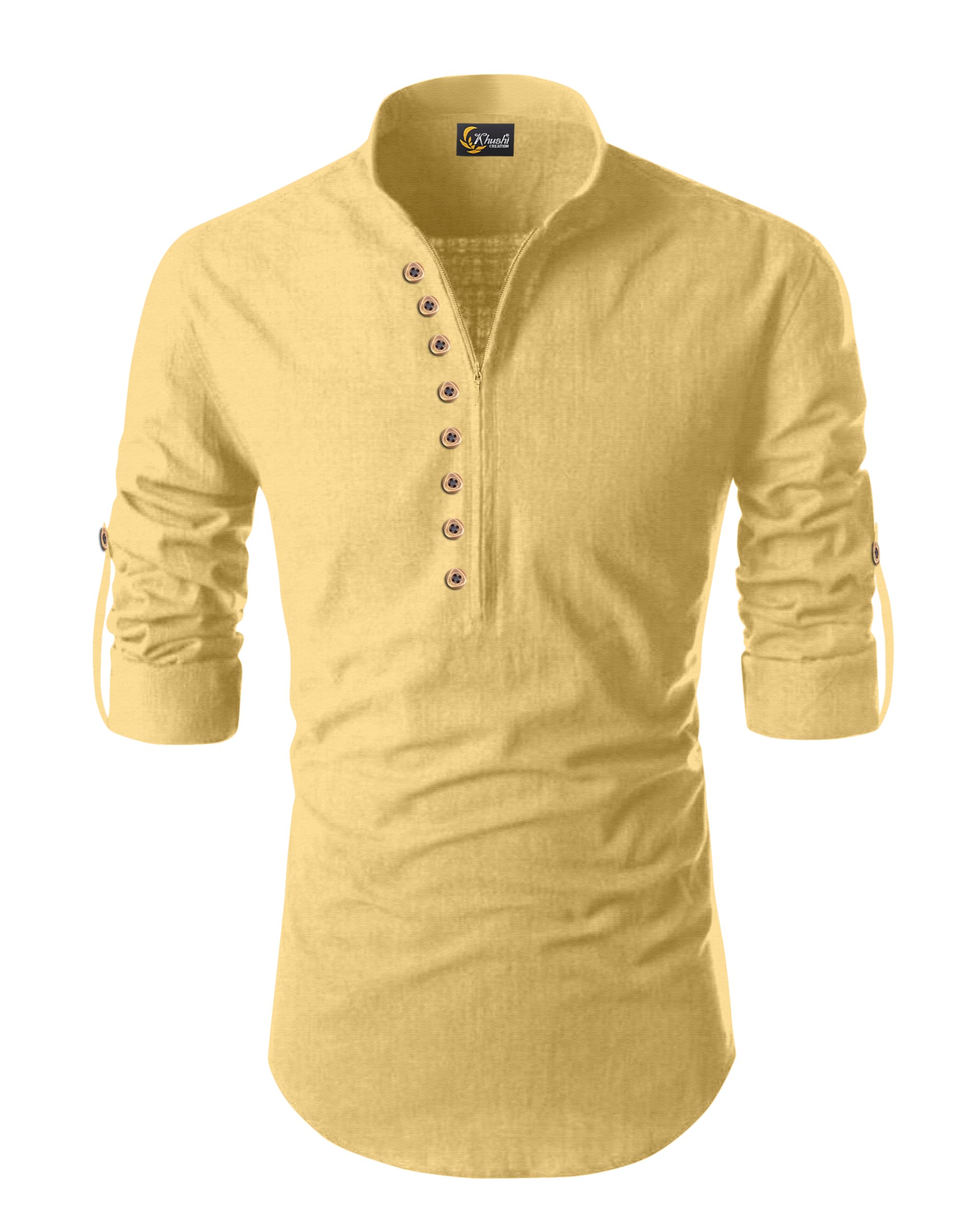 Men's Solid Regular Fit Kurta