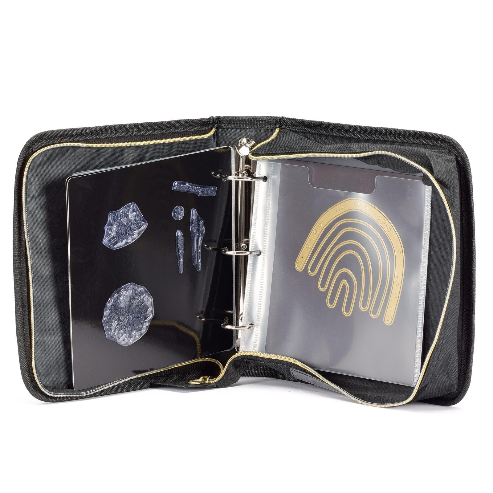 Vaessen Creative Raccoglitore con Tasche e Fogli Magnetici per Ordinare e Riporre Fustelle, Timbri e Cartelle per embossing