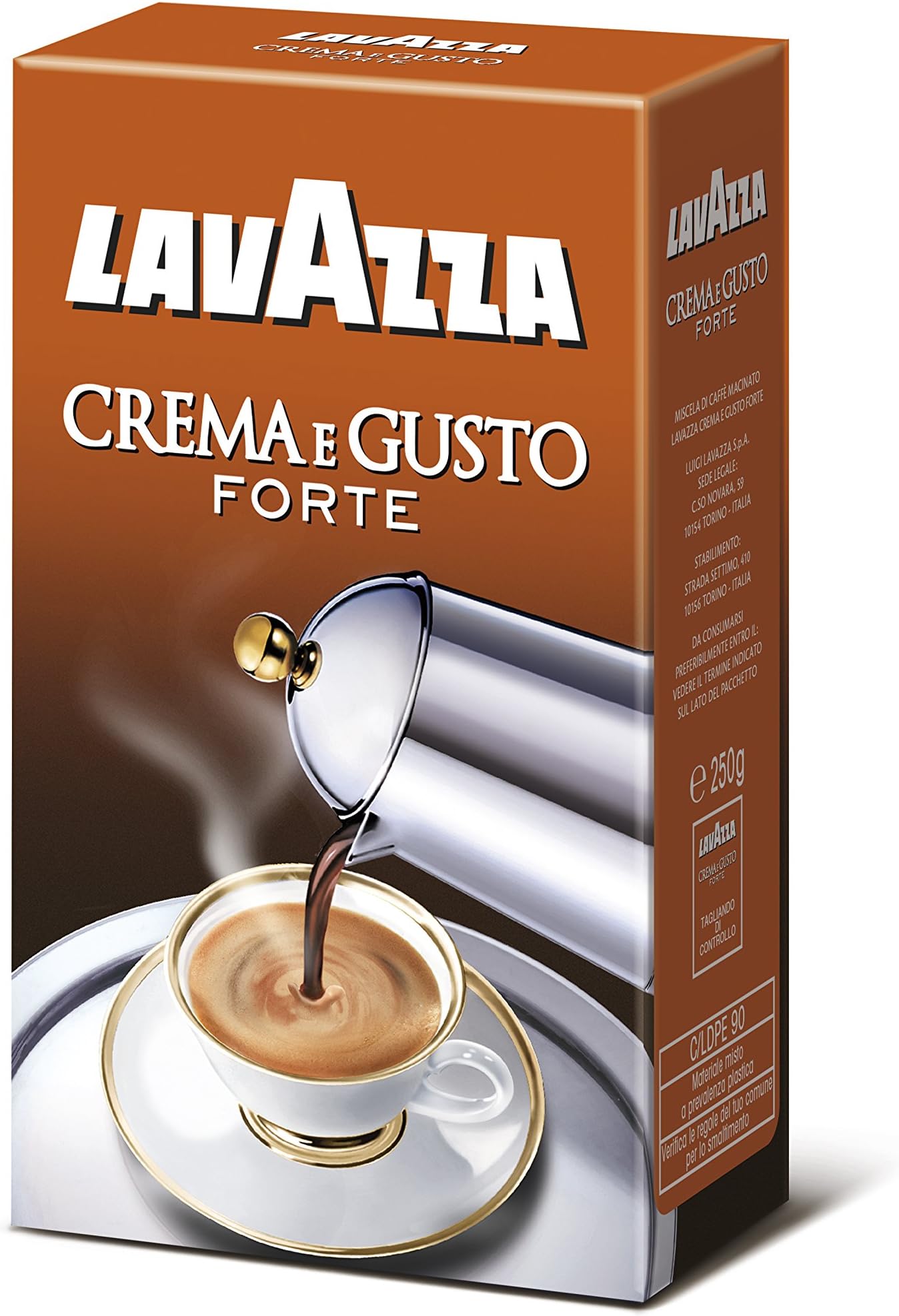 10x LAVAZZA Crema E Gusto Forte Strong Italin Ground Coffee Espresso 250g 2500g