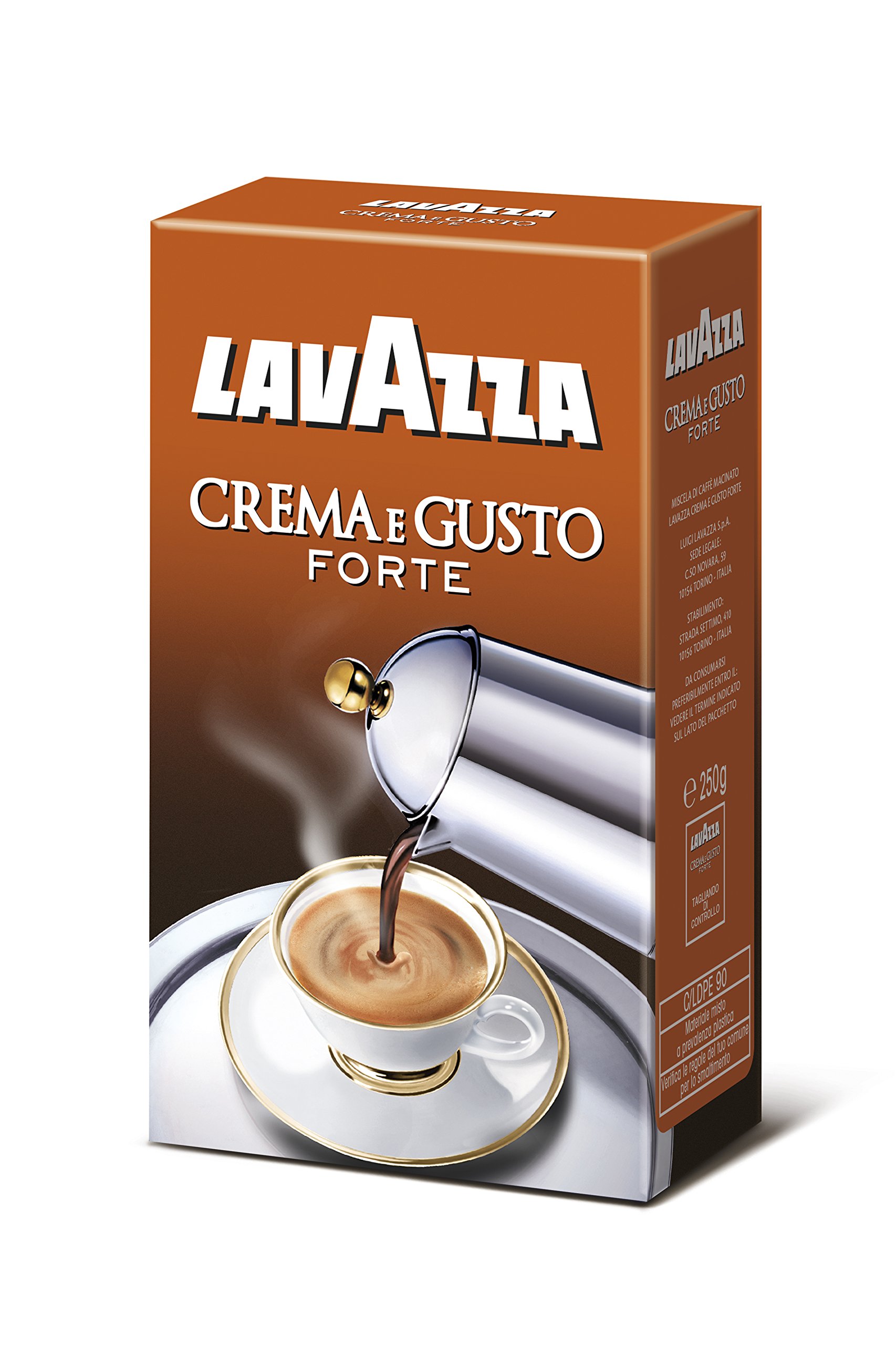 10x LAVAZZA Crema E Gusto Forte Strong Italin Ground Coffee Espresso 250g 2500g