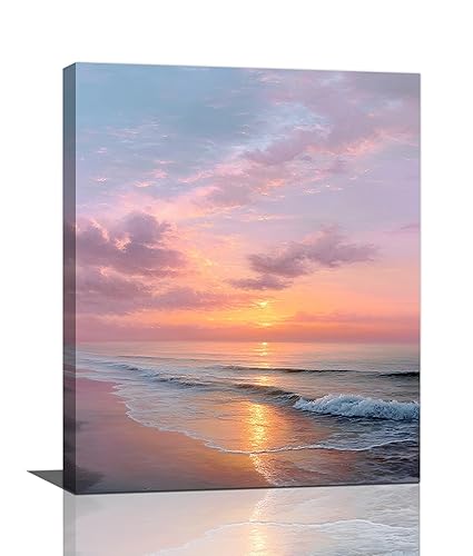Beach Sunset Wall Art Ocean Coastal Scenery Wall Decor Seascape