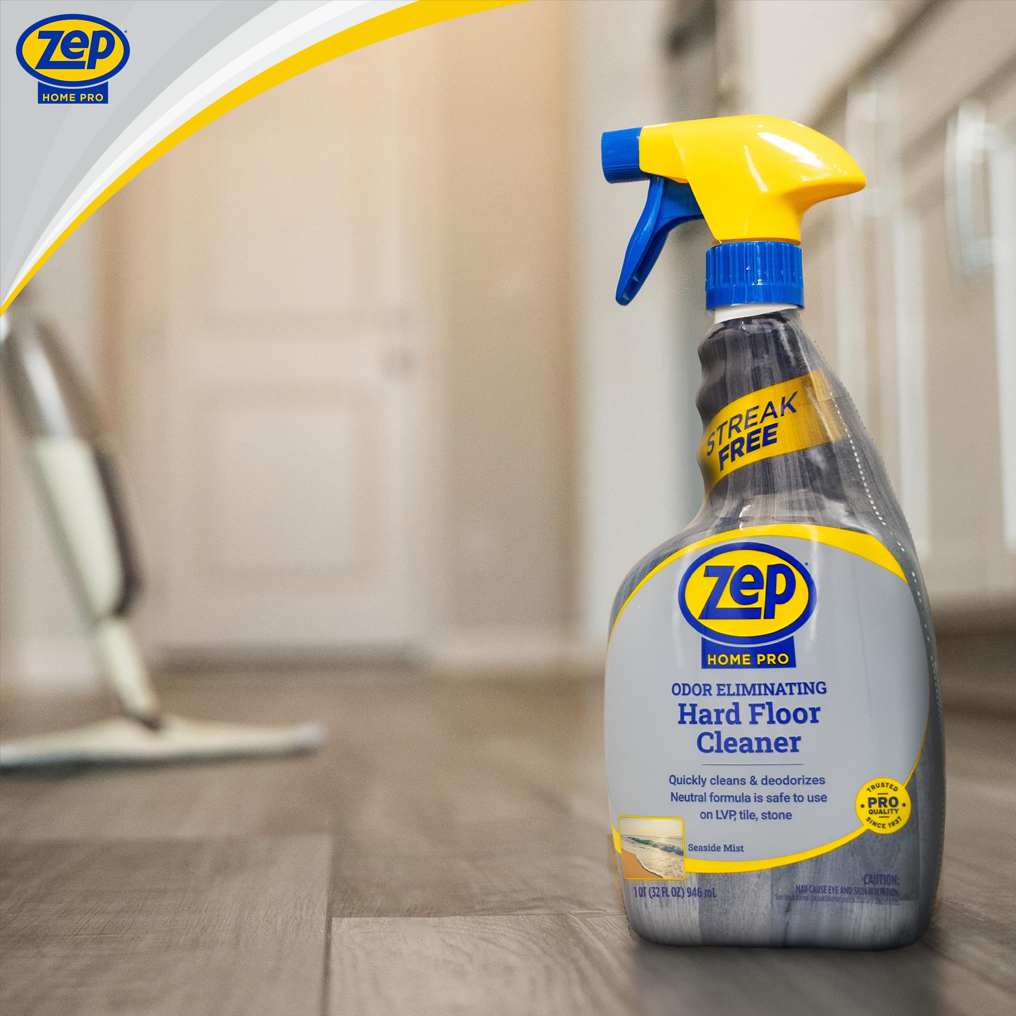 Amazon.com: Zep Home Pro Odor Eliminating Hard Floor Cleaner 32oz