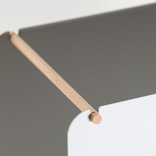 Miniatura 2 de U Brands Organizador de archivos colgante de metal, tamaño carta, accesorio de escritorio, colección Arc, gris